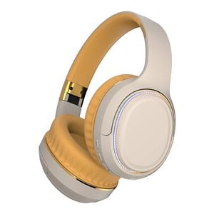 Jr H6 Foldable Bluetooth 5.3 Wireless Headphone (Beige)
