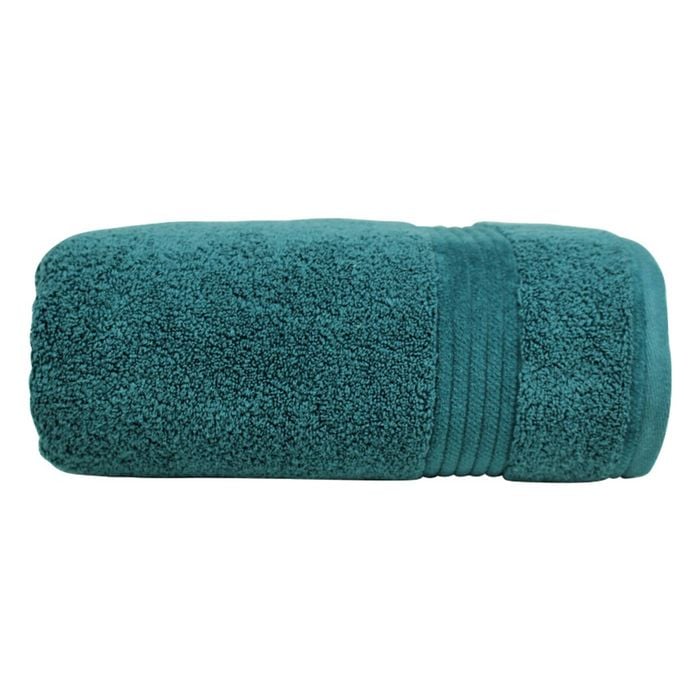 Bas Phillips Valencia Zero Twist Cotton Bath Towel 68 X 137cm Teal