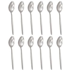 Argon Tableware Economy Silver Cutlery Set - 24 Piece Durable Rust Resistant Stainless Steel Dishwasher Safe Flatware Set