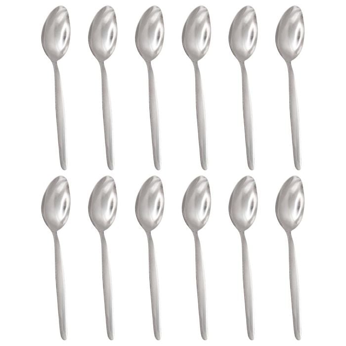 Argon Tableware Economy Silver Cutlery Set - 24 Piece Durable Rust Resistant Stainless Steel Dishwasher Safe Flatware Set