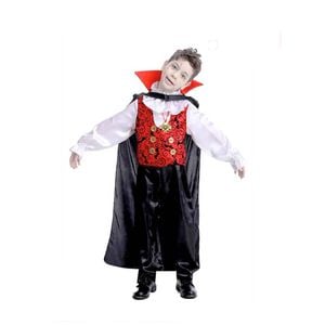 More Than Party Boys Halloween Vampire Costume Cloak Vest Pendant 10-12y