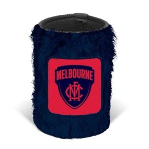 Melbourne Demons AFL Bottle Fluffy Beer Can Bottle Cooler Stubby Holder