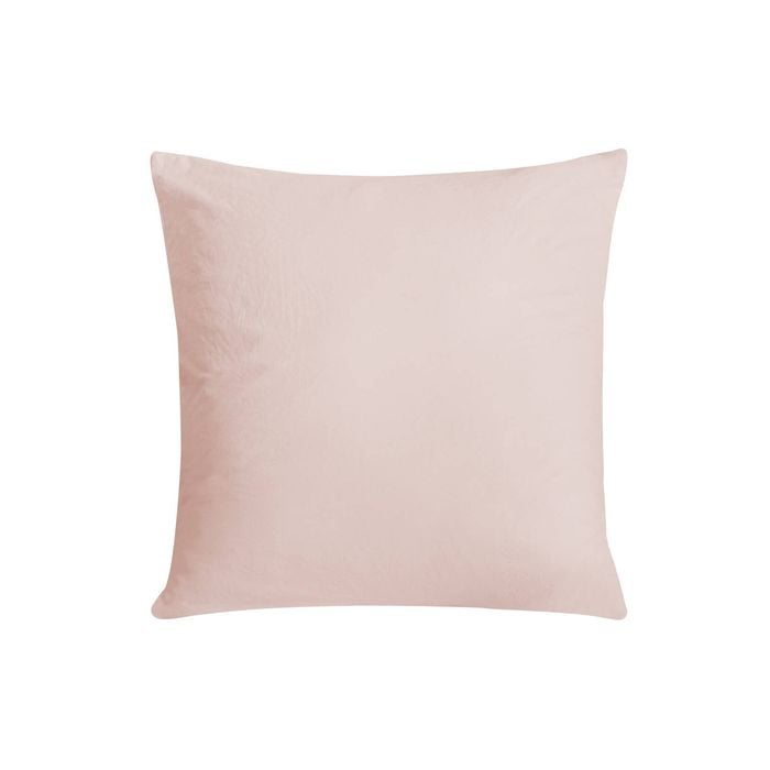 Dreamaker Superfine Washed Microfibre European Pillowcase Blush Pink