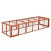 i.Pet Chicken Coop Wooden Pet Run Rabbit Hutch Large Outdoor Cage with Play Area Brown