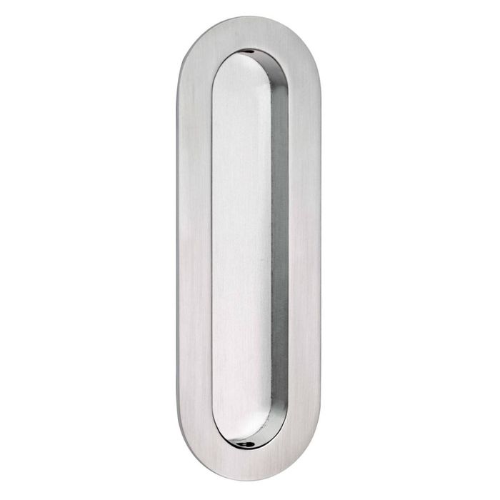 Lemaar 150 x 50mm Satin Chrome Radius Flush Pull