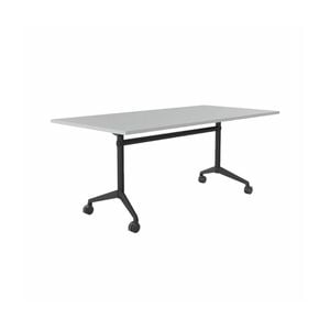 Olg Modulus Flip Table Full Black Frame White Top L1500mm X W600mm