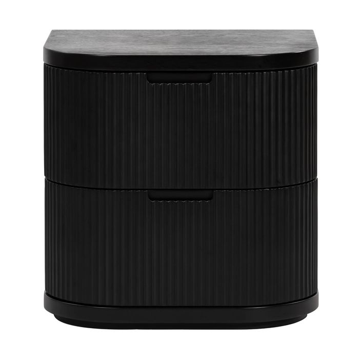 Manna Bedside Table Black