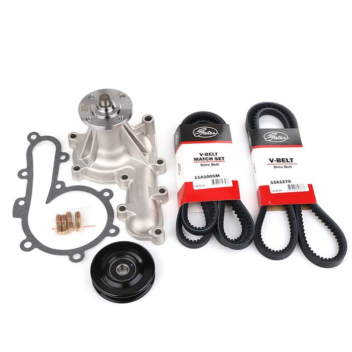 Gates Drive Belt Set+WP+EP for Toyota Landcruiser HZJ75 HDJ80 HZJ80 1HZ 1HDT
