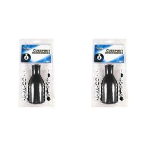 2PK Formula Sports Plastic Kelly Pool Shaker & Marbles - Black