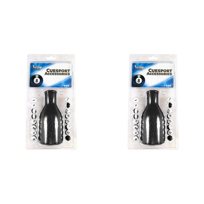 2PK Formula Sports Plastic Kelly Pool Shaker & Marbles - Black