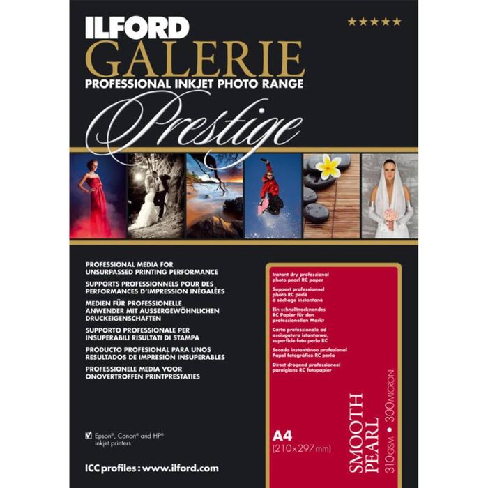Ilford Ilford Galerie Prestige Smooth Pearl Inkjet RC Photo Photographic Paper Sheets 310GSM - A4 - 30 Sheets