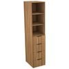 Lugna 2048 x 450 x 580mm Cove 2 Shelf 4 Drawer Storage Cabinet