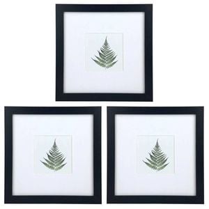 3PK Frankie & Me Picture Frame 4x4'' Photo Holder Home/Office Decor Black