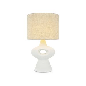 Clay & Kin 51.5cm White Halo Table Lamp