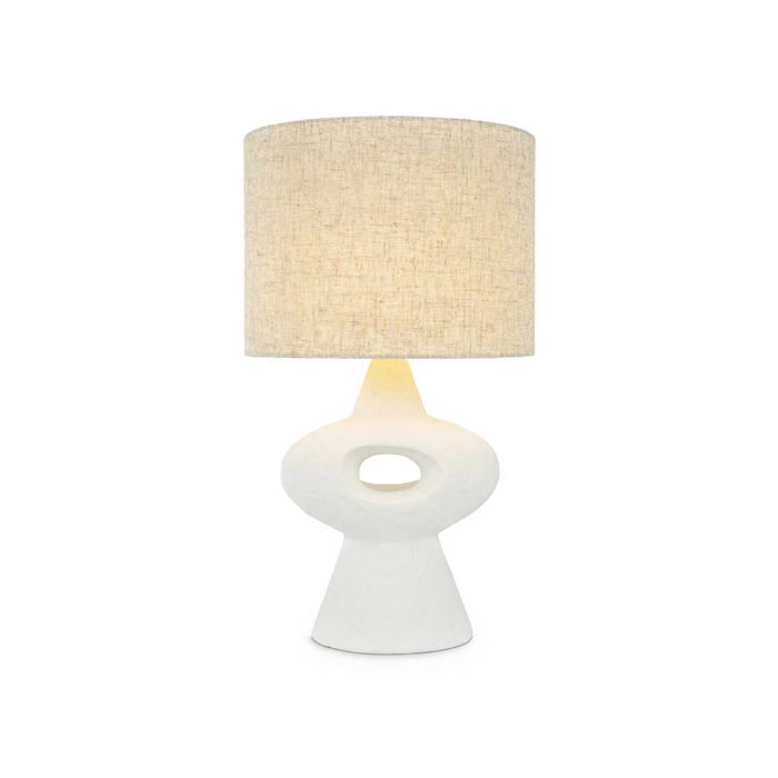 Clay & Kin 51.5cm White Halo Table Lamp