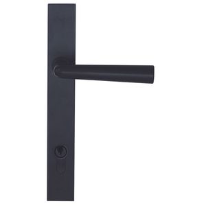Austyle Builders Choice 225 x 32mm Matt Black Long Plate Entrance Set