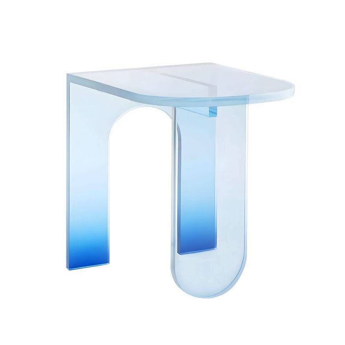 Nordhavn Blue Acrylic Bedside Table