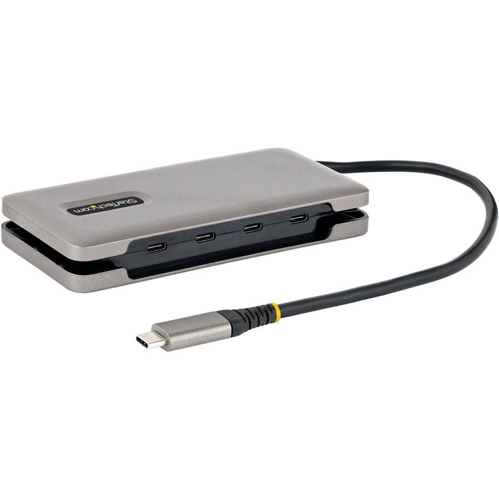 Startech.com 4-port Usb-c Hub, Usb 3.2 Gen 2, 10gbps, 100w Power Delivery Pass-through, 12.6in (32cm) Cable