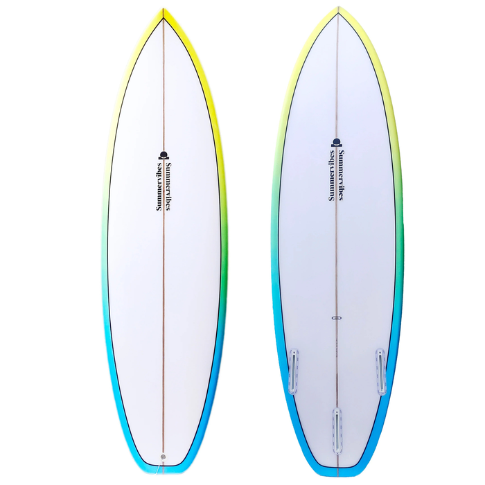 Summer Vibes Fish Swallow Tail Surfboard - Red - Red / Black, 6'0" X 21 1/4" X 2 5/8" 38.5l