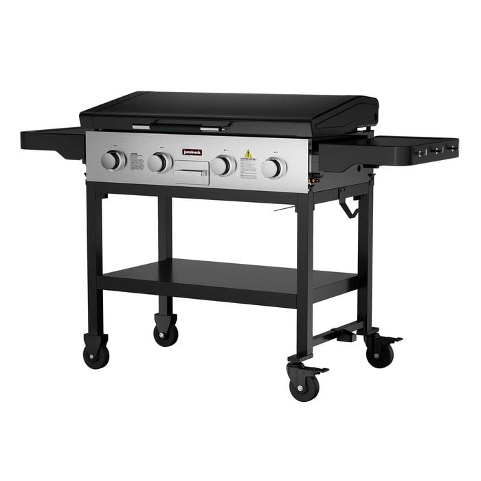 Jumbuck 1621mm Black 4 Burner Griddle BBQ