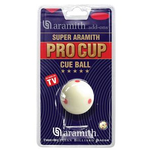 Aramith Pro Cup Pool Snooker Billiard Measle White Cue Ball 1 & 7/8 inch