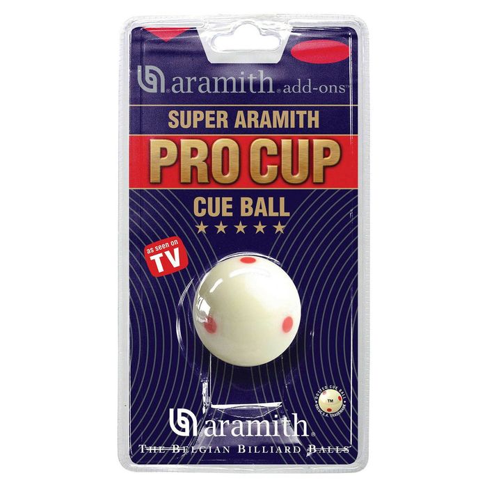 Aramith Pro Cup Pool Snooker Billiard Measle White Cue Ball 1 & 7/8 inch