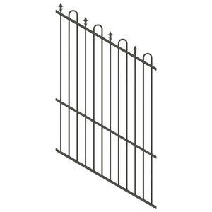 ProtectorAl 350 - 1200 x 1800mm Woodland Grey Raked 16-30º Loop And Spear Top Pool Fence Panel