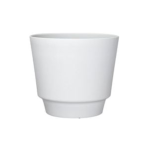 Respect 30cm Round Calais Self Watering  Plastic Pot White Stonelook