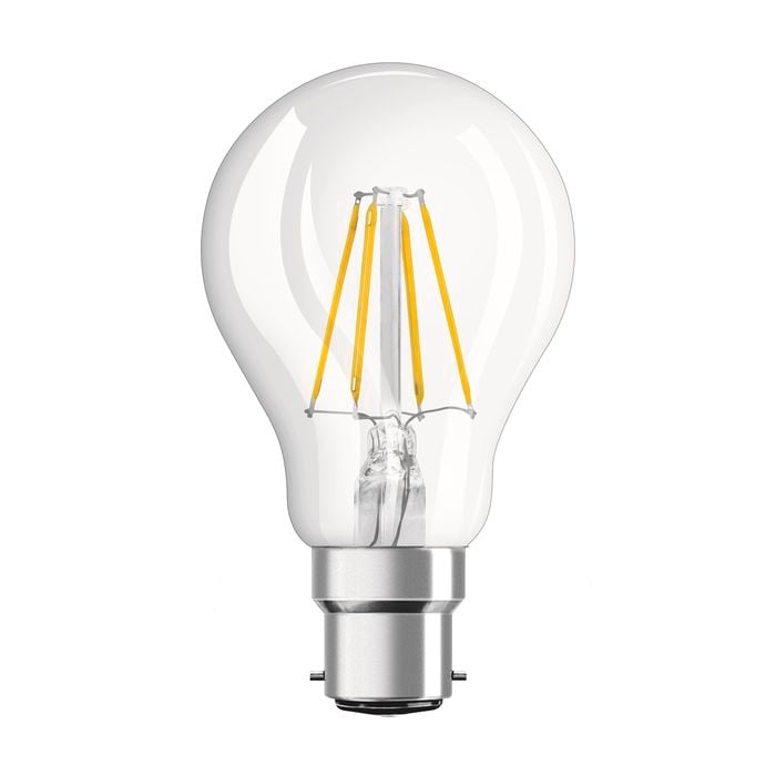 OSRAM 4W 470 Lumens Warm White BC LED Filament Classic Globe