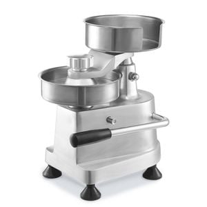 VEVOR 22.5x21cm Hamburger Beef Patty Maker Silver with 3 Convertible Mold Heavy Duty Stainless Steel