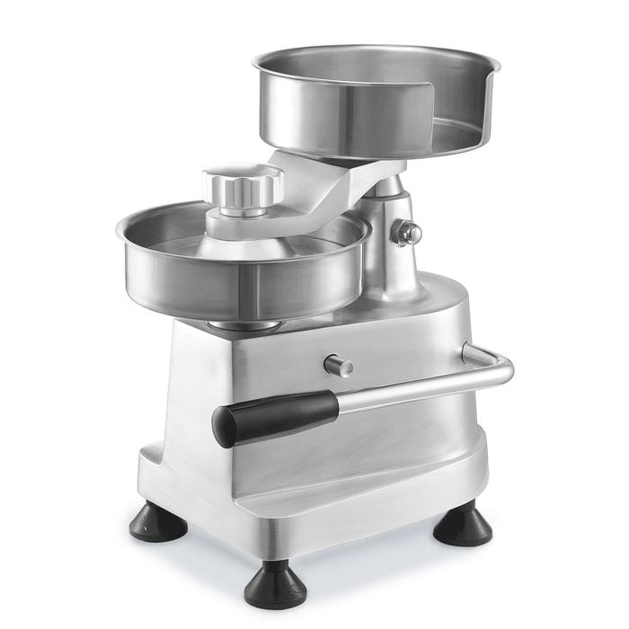 VEVOR 22.5x21cm Hamburger Beef Patty Maker Silver with 3 Convertible Mold Heavy Duty Stainless Steel