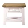 1825 Interiors Tuscan 1 Drawer Side Table Furniture Two Tone 60x60x50cm