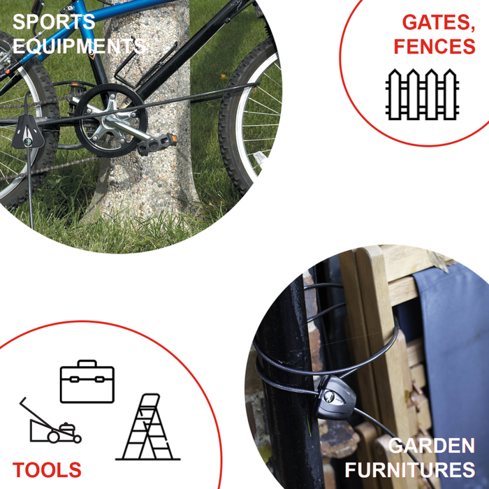 Master Lock 1.8m x 5mm Mini Python Adjustable Locking Cable - Bunnings ...