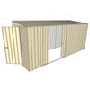 Build-a-Shed 1.5 x 4.5 x 2m Double Sliding Side Door Skillion Shed - Cream