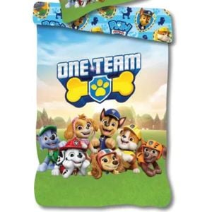 Paw Patrol One Team Cotton Quilt Cover Set - Toddler Bed Size