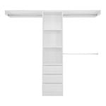 Lugna 1800 - 2100mm White Package 4 Built In Wardrobe Package