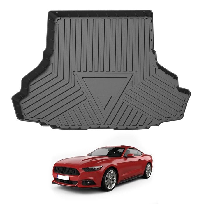 AUSGO Boot Liner for Ford Mustang 2015-Onwards Cargo Trunk Mat Boot Mat