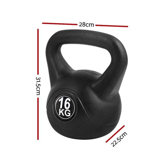 Kettlebell 16kg 黒 Athletic-Works-8KG-Kettlebell-