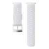 Suunto 24mm Athletic 3 Silicone Strap - White Steel M