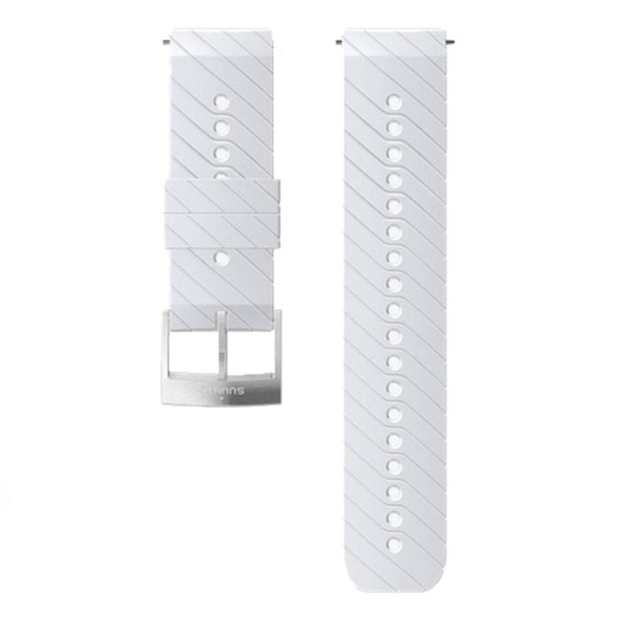 Suunto 24mm Athletic 3 Silicone Strap - White Steel M