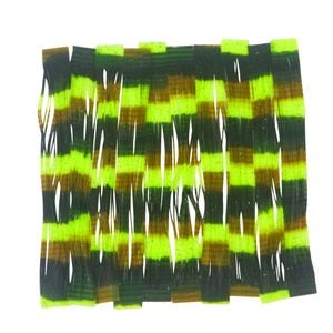 Artizan 22 Strand Silicon Skirting, Green Ripple, Qty 20