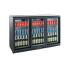 Exquisite Three Sliding Doors Backbar Display Refrigerators 835mm Height