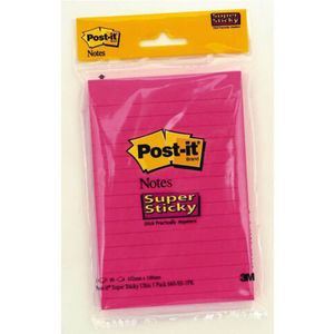 Post-it Super Sticky Lined Notes (90 Sheets) (102x148mm)