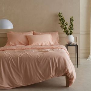 Bedding Co. Organic Bamboo Quilt Cover Set 350TC Soft Pink Super King