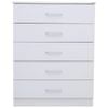 Redfern 5 Drawer Chest - White