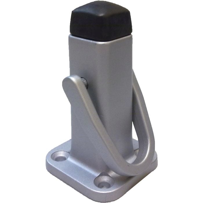 Miles Nelson Door Stop Square Latch Back Satin Chrome