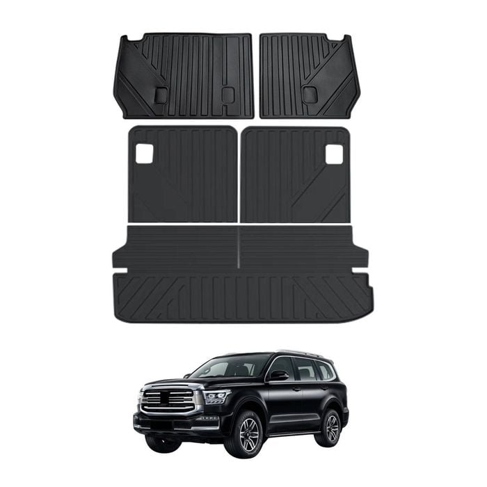 AUSGO Boot Liner Back Seat Protector Set for GWM Tank 500 2024-Onwards Cargo Mat Kick Mats
