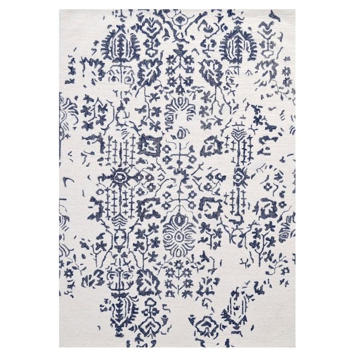 Designer Handmade Wool Rug-Erase 6276-Ivory/Grey-160x230cm