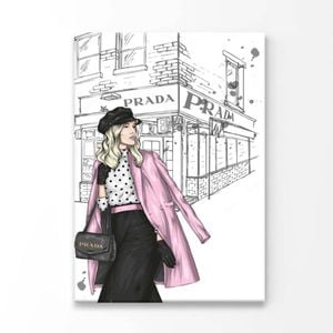 Pink Boss lady  Print 100% Australian Made 40 x 50cm  (Acrylic)