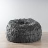 Lush Fur Bean Bag - Charcoal
